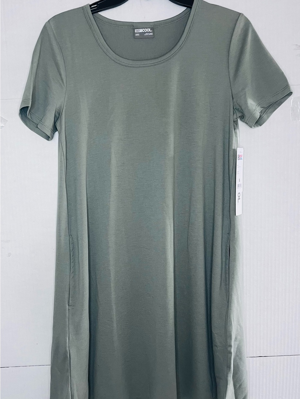 32 Degrees Olive Green Short-Sleeve T-Shirt Dress